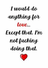 funny rude Valentines Day Card 40966 created by Badcardz