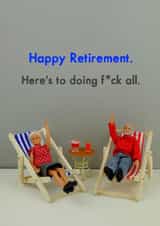 fuck all retirement Retirement Card 11531 created by Bold & Bright Cards