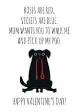 adult illustration Valentines Day Card 7615 created by Chelsey Adams