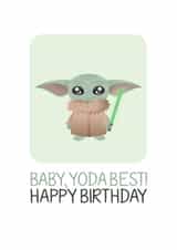star wars baby yoda Card 36444 created by Big Kid