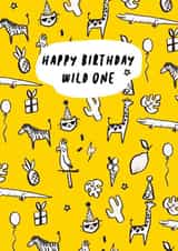 Child cute Birthday Card 16562 created by Poppy Jane Prints