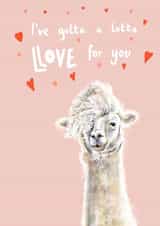 llama gotta Love & Friendship Card 41105 created by Amy Chadney