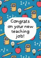 teaching adult New Job Card 9186 created by Bronte Laura Illustration