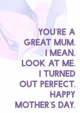 Cheeky Mother's Day Card For Mum created by SixElevenCreations