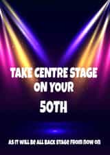 50th birthday card male female created by RASAR