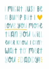 Dad to be bump card created by Joanne Hawker