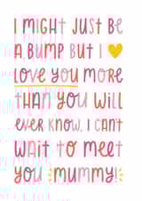 Mummy to be bump card created by Joanne Hawker