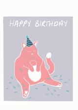 fat cat Birthday Card 16619 created by That Fat Cat Illustration