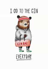 gin bear Birthday Card 15559 created by JOLLY AWESOME