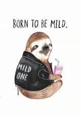 sloth funny Birthday Card 15560 created by JOLLY AWESOME