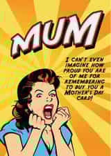 mum funny Mothers Day Card 16333 created by Kate Coates Design Studio