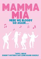mamma mia here we go Mothers Day Card 8218 created by Filthy Sentiments