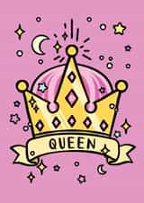 queen crown Birthday Card 16645 created by CoconuTacha