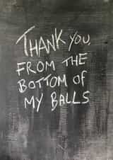 bottom balls Thank You Card 15098 created by Hot Balloon Art