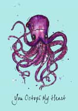 octopus occupy Anniversary Card 16665 created by Lowenna Designs