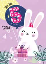 rabbit five Birthday Card 16431 created by Jessica Eyre