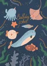 fish adult Birthday Card 10257 created by Forever Funny