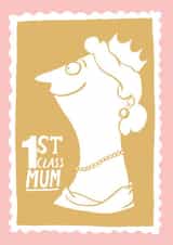 1st Class Mum card created by Cardinky