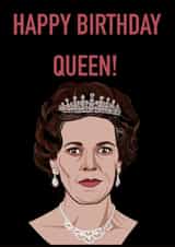 the crown olivia colman Birthday Card 16712 created by The Daffodil Art