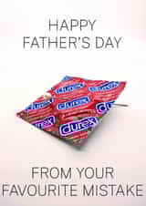 condom pin Father's Day Card 38565 created by NaughtyLittleThings