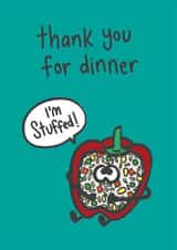 Thank you Dinner Card 38947 created by 10isha.design