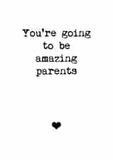 Amazing new parents card created by Audrey & Coco