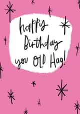 old hag Birthday Card 6332 created by Diffydolls
