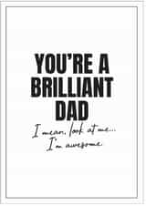 brilliant mean Father's Day Card 40869 created by Peter De Wreede