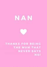 Cute Mother's Day Card for your Nan, Grandma, Grandmother created by Billy Claridge