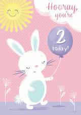 hooray two Birthday Card 14851 created by Dinky Rouge