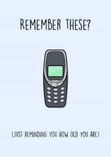 nokia brick phone Birthday Card 11677 created by Rishi