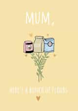 flour bunch Mothers Day Card 16253 created by Kersti & Gem