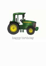 Happy Birthday Green Tractor Card created by Becka Griffin