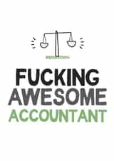 accountant fucking New Job Card 16754 created by TeHe Gifts