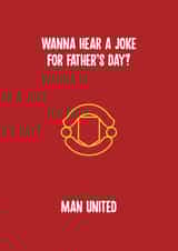 manchester united football Father's Day Card 11683 created by Rishi