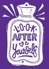 Hot Water Bottle get well soon card created by Woah there Pickle