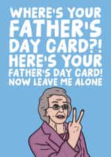 Doris Gavin and Stacey Father's Day card created by Studio Doodles