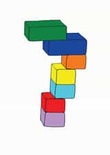 7 seven Birthday Card 7043 created by A Ray of Sunshine Cards