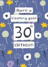 Floral Flowers Birthday Card 14854 created by Dinky Rouge