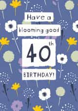 Blooming Floral Birthday Card 14856 created by Dinky Rouge
