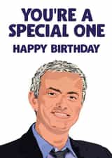 Football Birthday Card - José Mourinho - Football Manager created by David Rudd