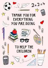 everything teacher Thank You Card 9481 created by Hello Hatty