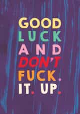 good luck rude New Job Card 17031 created by Christine Hooper