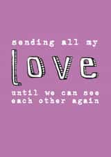 Pink Sending Lockdown Love Card created by Becka Griffin