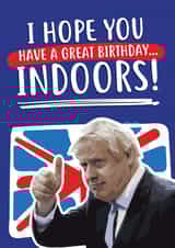 Boris Johnson themed birthday card created by @linesbehind