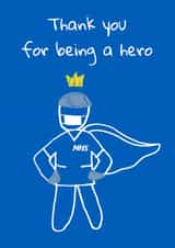 NHS male Thank You Card 17041 created by Kewl cards