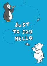 cute animal Thinking of you Card 11658 created by Kat Willott