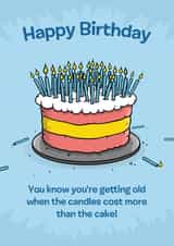 Cake Candles Birthday Card 23330 created by Benjamin Anthonisz
