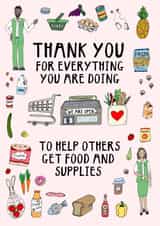 thank you thanks Thank You Card 9482 created by Hello Hatty