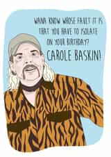 Tiger King Birthday Isolation created by I Made A Card